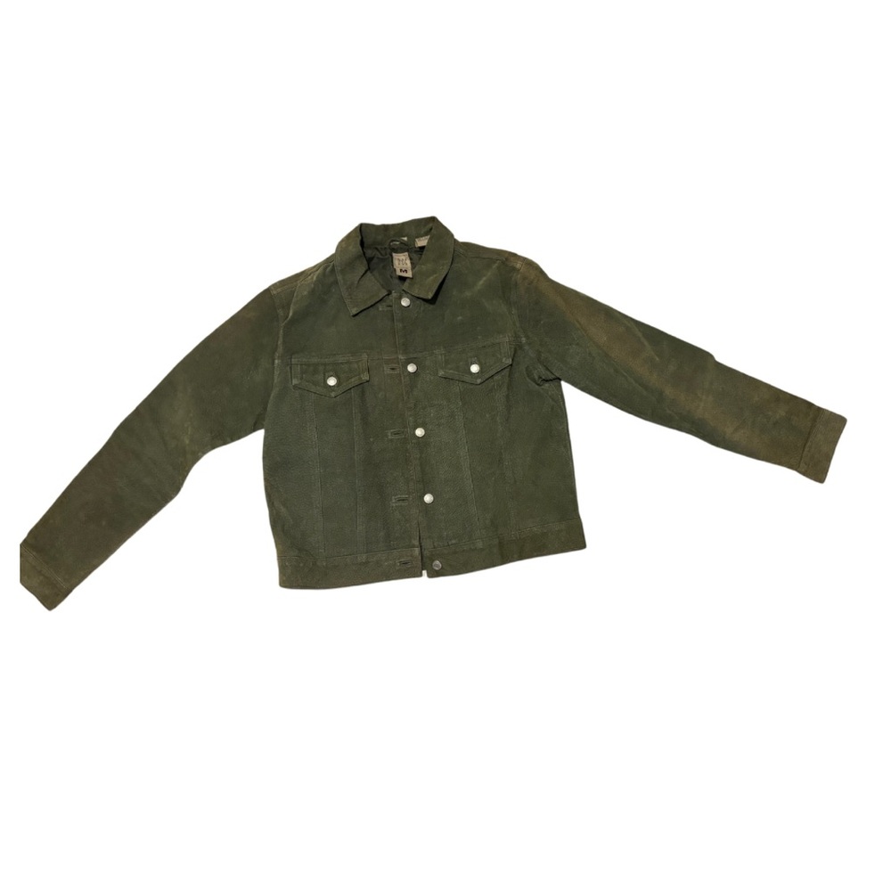 DCC Olive Green Leather Jacket